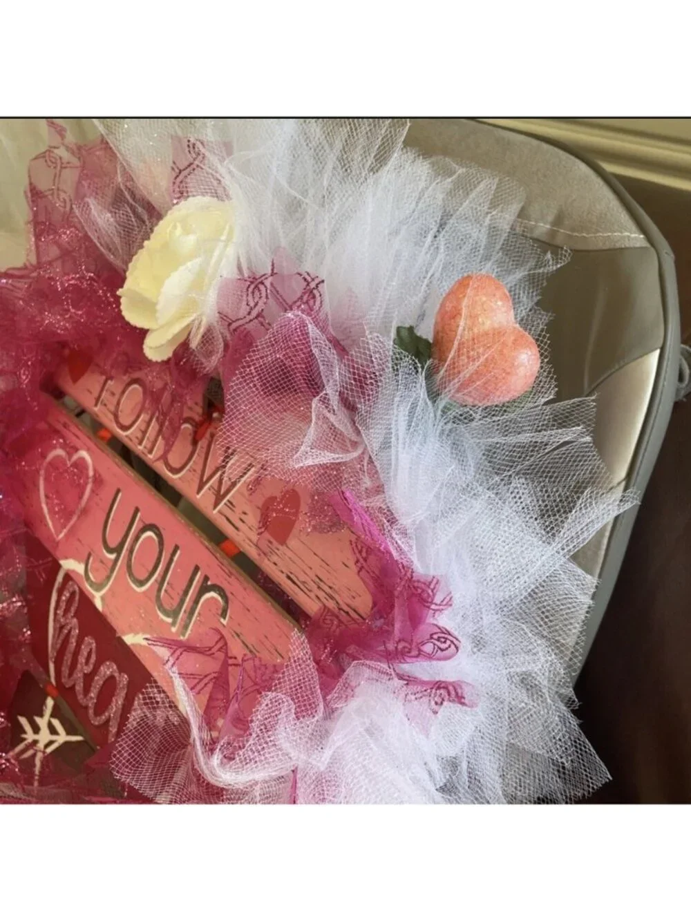 Valentines Day-Follow Your Heart-custom handmade wreath